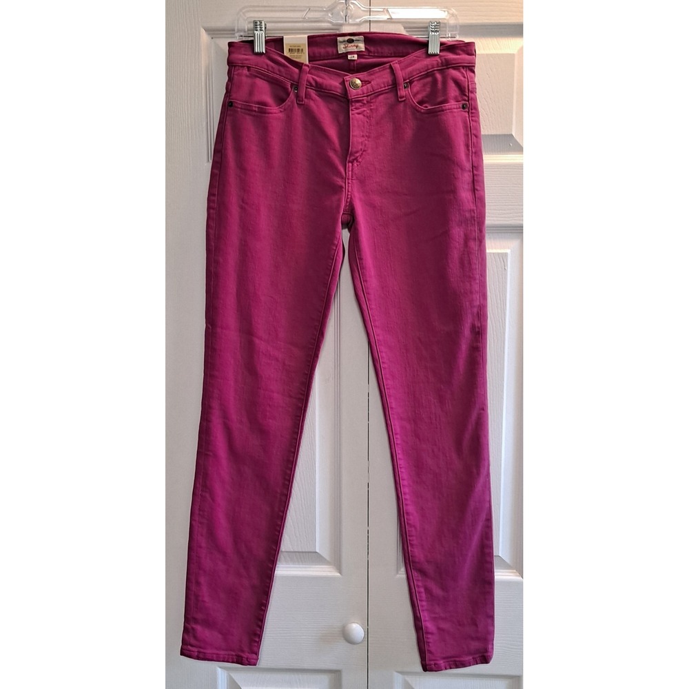 NWT Fossil Size 28 Skinny Jeans Raspberry Retail $98